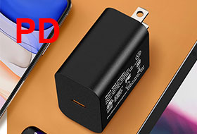 A PD charger is a type of charger that uses USB-C technology to deliver more power to your device, and therefore charge it faster.
This is possible because USB-C technology uses a higher wattage to transfer power, up to 100W.